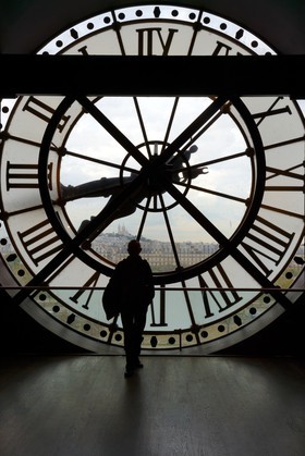 France, Paris (75), musée d'Orsay, la grande horloge Est qui donne sur les Tuileries  France, Paris, the Orsay Museum, the great clock of the east which overlooks the Tuileries