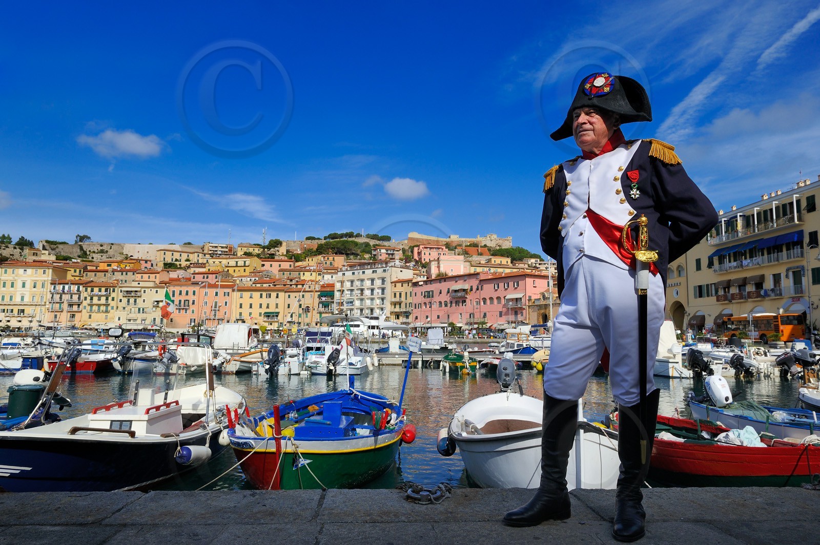 Italie, Toscane, l’Ile d’Elbe, Portoferraio, le port  Italy, Tuscany, Elba Island, Portoferraio, the harbour